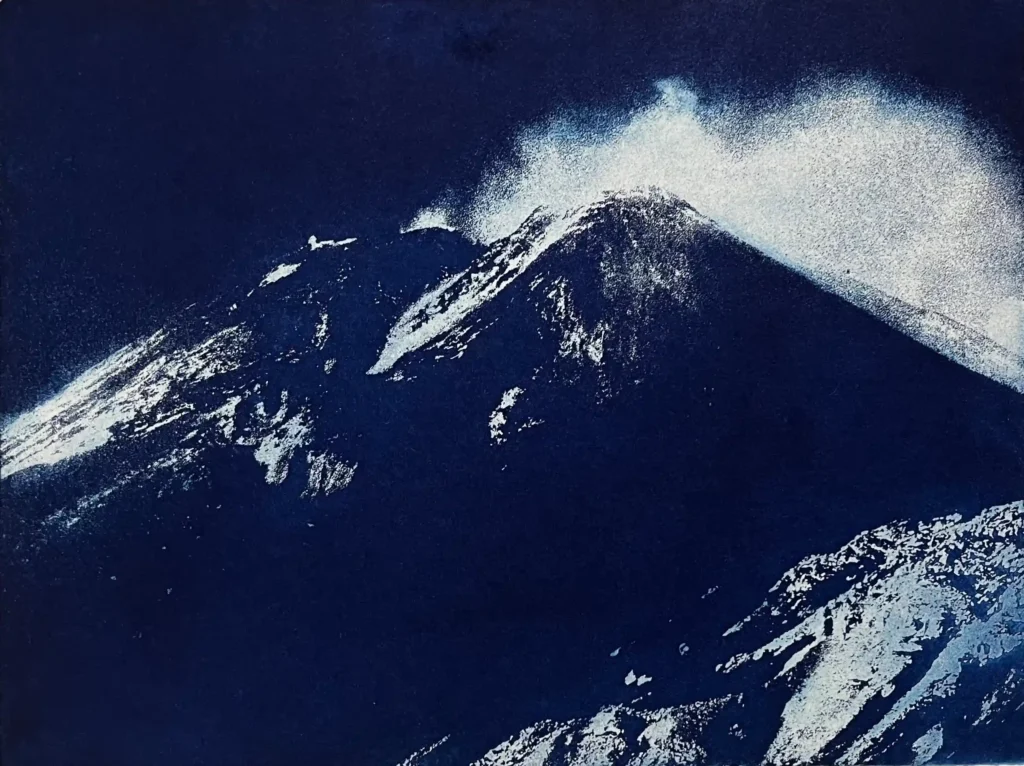 Eruption III - Etching, edition of 7 - 31x41cm